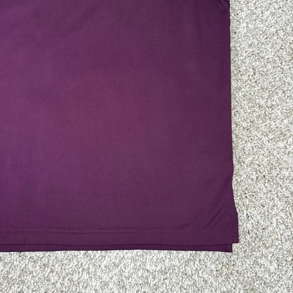 Adidas Polo Shirt Mens Large‎ Maroon Bandon Dunes Golf Climacool Short Sleeve